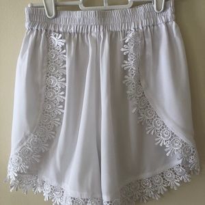 Sheer High-Waisted Shorts
